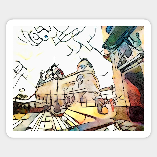 Kandinsky meets Cartagena, motif 4 Sticker by Zamart20